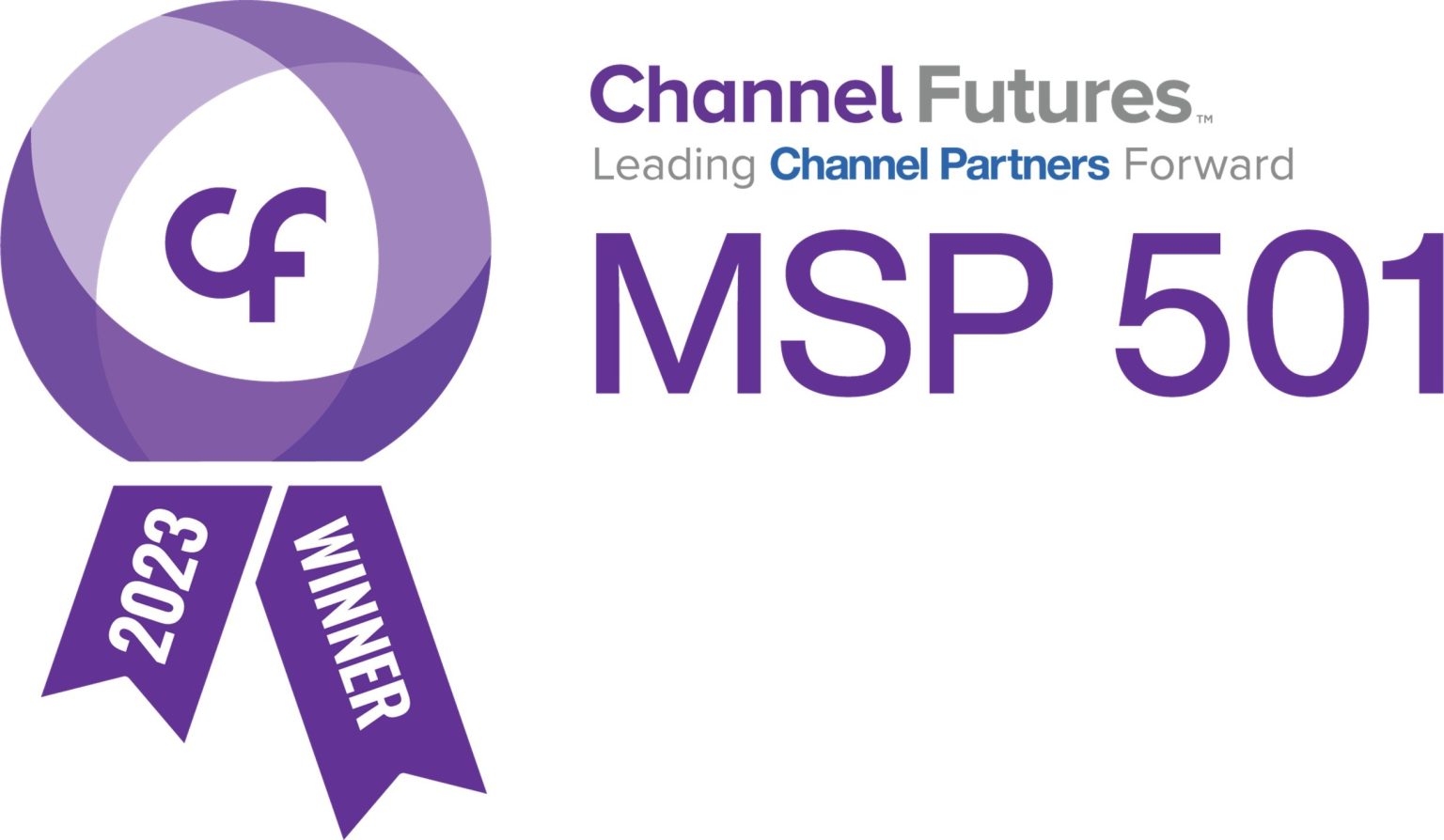 Recognized in 2023 Channel Futures MSP501 Rankings Blue Line